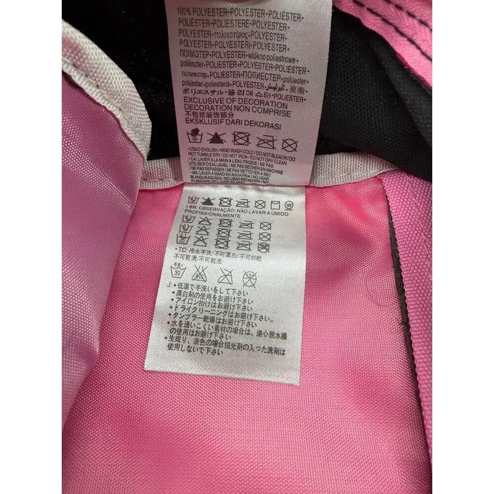 Converse All Star Black Pink Star Print Rolling Backpack Trolley School Bag
